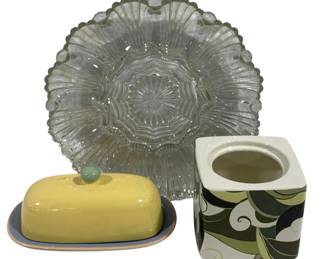 5429 - Corning Butter Dish, Deviled Egg Tray & Box
