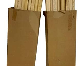 6564 - 2 Boxes of Wood Handles for Yard Tools - 52" Long