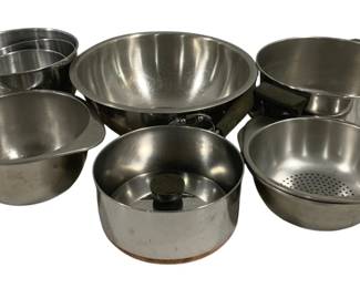 5669 - Lot of Assorted Metal Bowls & More