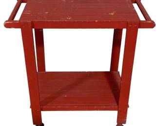 5356 - Rolling Wood Serving Cart - 16 x 30 x 30