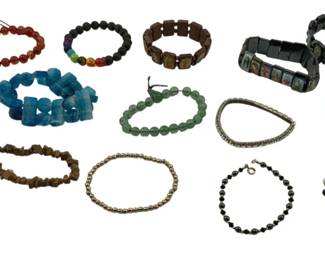 8063 - 14 Assorted Beaded Bracelets