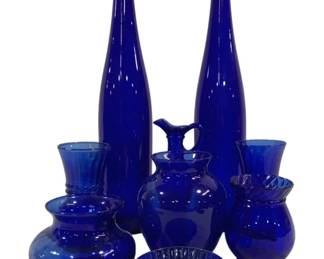 4877 - Group Cobalt Blue Glassware