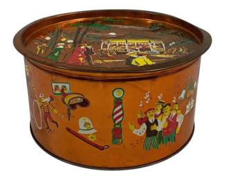 5055 - Gay Nineties Cookie Tin - 10.5 x 6