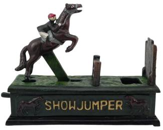 572 - Cast Iron Show Jumper Bank 7x9x3