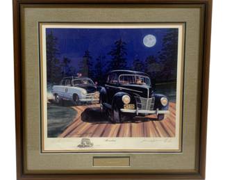 6030 - "Moonshine" Framed Signed Print - #4/50 (Description): 26.5 x 26.5