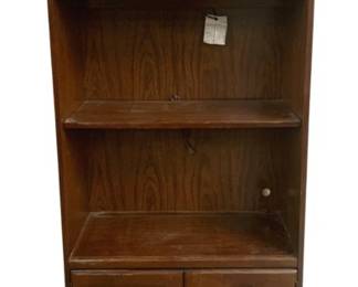 3008 - Hooker Furniture Cherry Wood Bookcase (Description): w/ Lower Cabinet Storage w/ Light - 77 x 30 x 16 Used as is electric/electronic/mechanical item. No guarantee all components, untested.