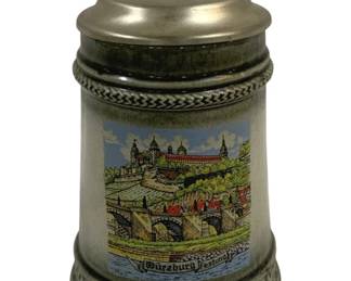 4290 - Gerz German Beer Stein - 7" Tall