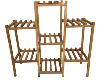 4790 - Wooden Tiered Plant Stand - 28 x 29 x 9