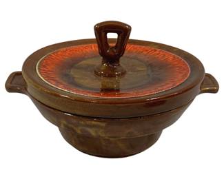 5246 - California Pottery Dish w/ Lid - 9.5 x 6