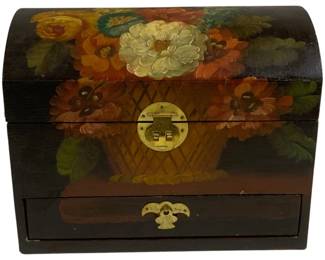 6614 - Wood Storage Box - 10 x 8 x 6.5