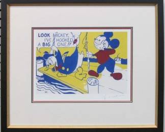 9117 - Look Mickey Print by Roy Lichtenstein (Description): 18 X 15.5