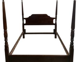 6289 - Queen Size Bed Frame w/ rails 78 x 62 x 88