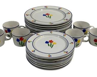 5281 - 23pc Newcor Stoneware China