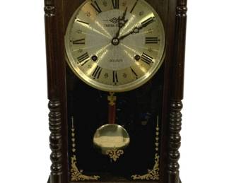 4270 - Takeda 30 Days Wall Clock w/ Key - 11 x 5 x 22.5 (Description): Used as is electric/electronic/mechanical item. No guarantee all components, untested.