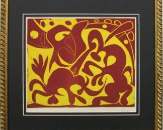 9042 - La Pique Giclee by Pablo Picasso (Description): 27 X 23.5