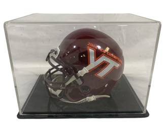 6009 - Virginia Tech Mini Helmet w/ Display Case (Description): 8.75 x 6 x 6.5