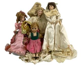 6570 - Lot of Assorted Vintage Dolls