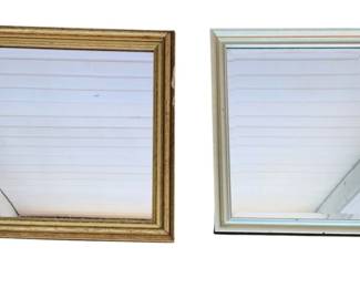 4975 - 2 Framed Mirrors - 26 x 23, 25 x 19