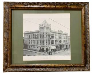 8224 - Framed "Dudley Block" Print - 13 x 16