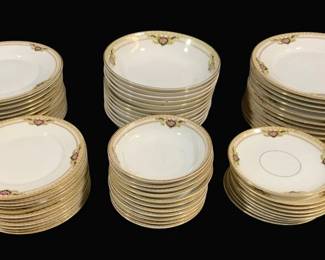 4891 - 67pc Royal Bayreuth Bavaria Porcelain China Plates
