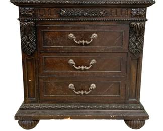 4712 - Wood Nightstand - 31 x 30 x 17