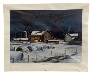 6054 - Ducks Unlimited Coca-Cola Print - #87/2000 (Description): Signed - 27 x 22.5