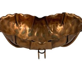 5167 - Copper Candleholder Bowl - 12 x 5 x 5