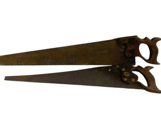 5052 - 2 Antique Saws - 26", 29" Long
