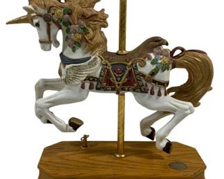 5741 - Fancyland Musical Carousel Horse (Description): 12.5 x 13.5 x 5