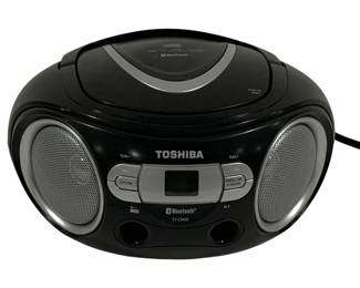 5386 - Toshiba Bluetooth CD/AM/FM Radio (Description): TY-CW59, As-is electric/electronic/mechanical item - no guarantee all components present, untested.
