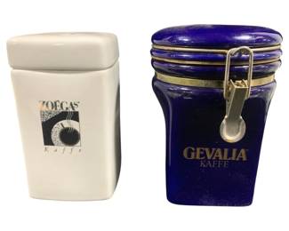 5425 - 2 Zoega's Coffee Container - 7.52" Tall