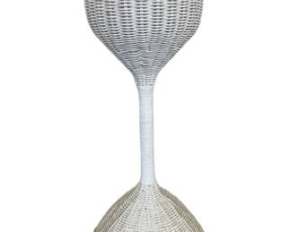 4810 - Vintage Wicker Plant Stand - 26" Tall