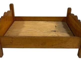 5307 - Wood Doll Bed - 15.5 x 21.5 x 9