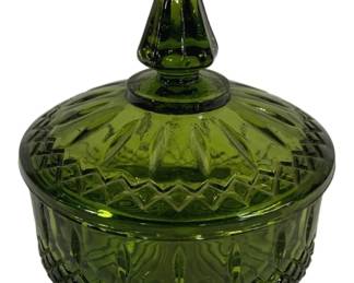 4906 - Indiana Princess Green Candy Dish - 7 x 7