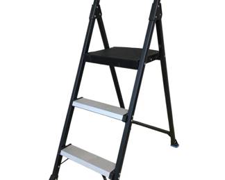 4746 - Hart 3 Step Steel/Aluminum Folding Step Stool (Description): 48 x 31 x 17
