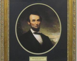 9091 - Abraham Lincoln by George H. Story (Description): 24.5 X 27.5