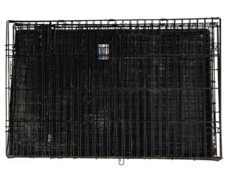 4784 - Metal Dog Cage w/ Bottom Tray - 27 x 24 x 36