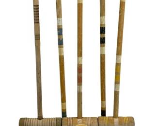 5350 - 8pc Vintage Croquet Set