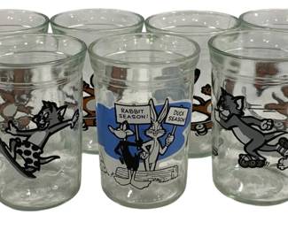 5111 - 7 Welch's Tom & Jerry Glasses - 4" Tall