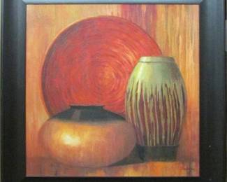 9081 - Print Ceramic Study by Jillian Jeffrey (Description): 34.5 X 34.5