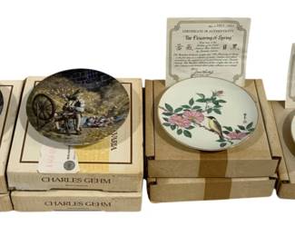 4927 - 7 Decorative Plates - 8" Round