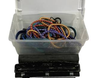 4495 - Plastic Tote w/ Assorted Items