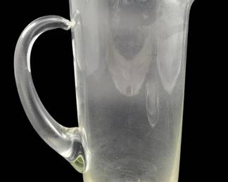 5227 - Glass Pitcher - 9" Tall
