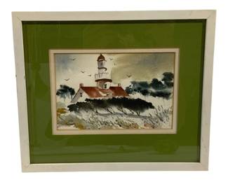 5065 - 2 Framed Watercolor - Signed - 10.75 x 9.25