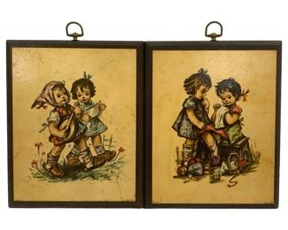 6633 - 2 Wood Wall Art - 9 x 11