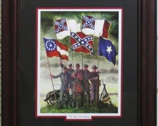 9124 - Flags of the Confederacy (Description): 25.5 X 29