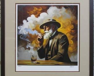 9121 - Pappy Van Winkle Giclee by Charis (Description): 21.5 X 22.5