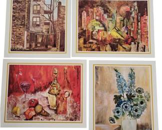 32 - 4 Award Winning Michele Reproductions, 1966 (Description): 10 x 8
