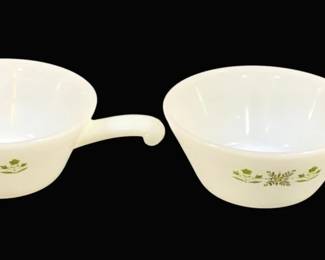 5154 - 2 Fire King Dishes - 5 x 2.5