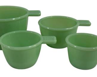 5219 - 4 Jadeite Measuring Cups - 3.5, 3, 2.5, 2.25